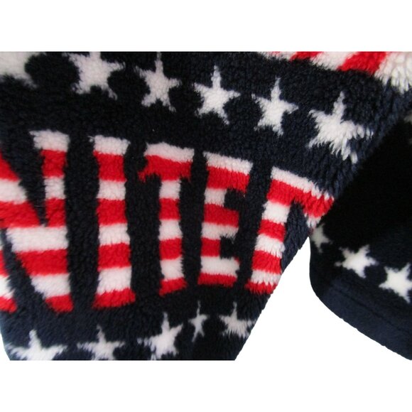Black Mountain Outdoor USA Flag Fleece Jacket XL Unisex Patriotic Full Zip Warm - Picture 12 of 16